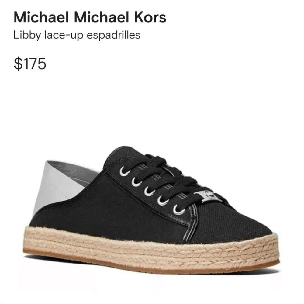 NWT Michael Kors Libby Lace-Up Espadrilles